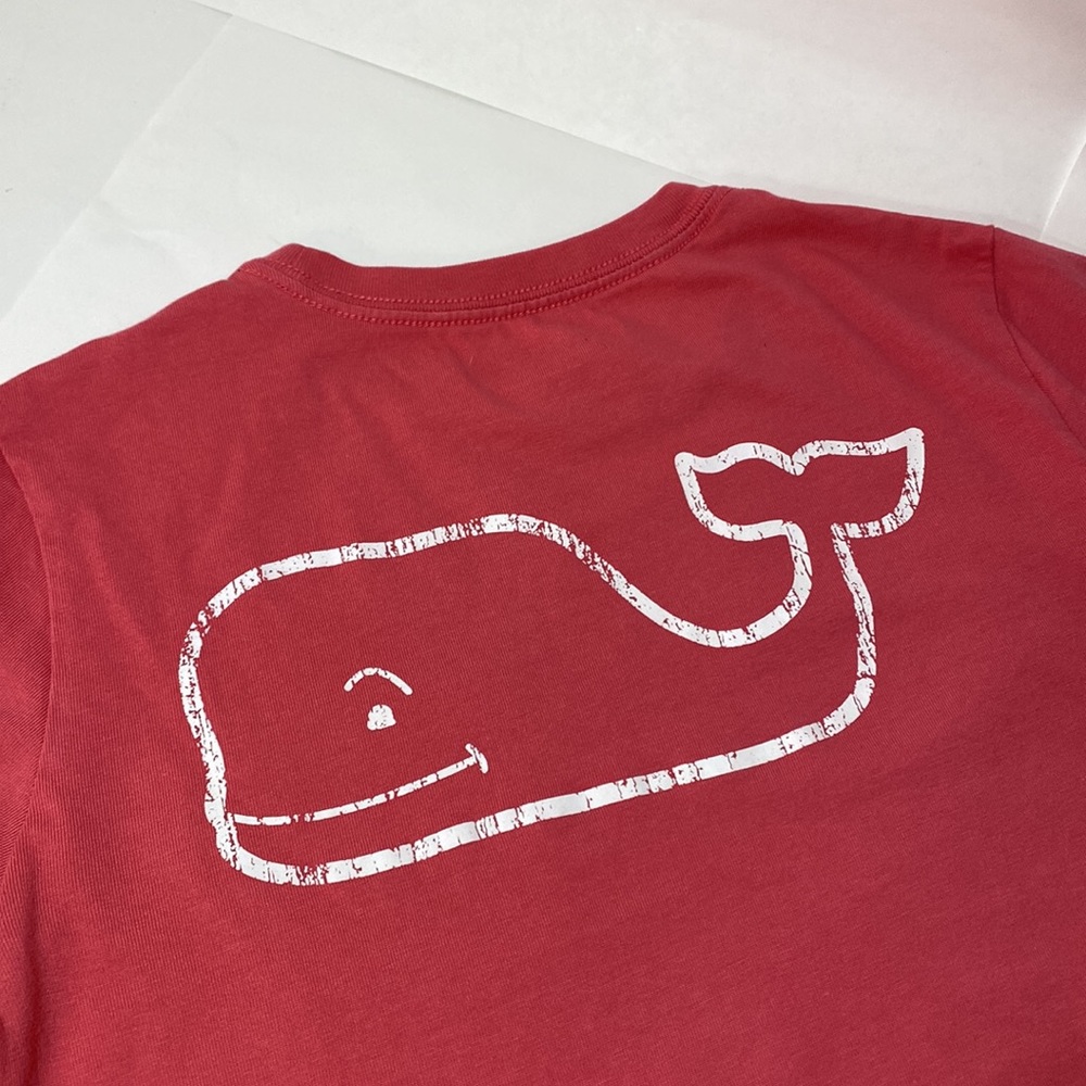 Vineyard Vines Long Sleeve Tee Kids’ Size S 8-10 Color: Dark Salmon